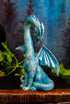 Ebros Valentine Cupid Love Blue Dragon Figurine 5.5" Tall Romantic Male Dragon Left Part of Heart Curve Collectible Medieval Fantasy Dungeons and ...