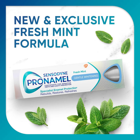 Sensodyne Pronamel Gentle Teeth Whitening Enamel Toothpaste for Sensitive Teeth, to Reharden and Strengthen Enamel, Amazon Exclusive, Fresh Mint -...