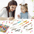 18Pcs Beadable Keychain Bar Bulk, Colorful Plating Alloy Beaded Keychain, Blank Keychain Making Supplies DIY...