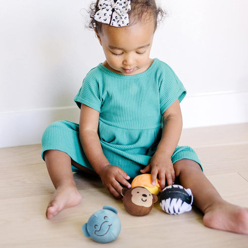 Melissa & Doug Rollables Safari Friends Infant and Toddler Toy (4 Pieces)...
