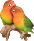 Hi-Line Gift Ltd Parrots on Branch Statue, Orange...