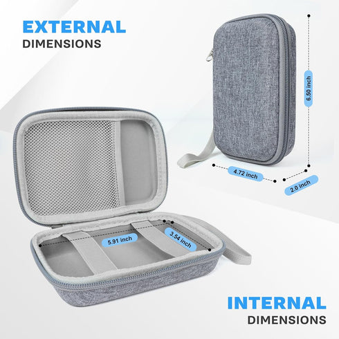 Travel Hard Case Compatible with UCOMX Nano/for Apple MagSafe Duo/for Iseyyox/for Rtops/for LISEN 3 in 1 Wireless Foldable Magnetic Charger, Easy ...