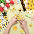 Konsait 24 Sheets Bee Scrapbook Paper 12x12 Yellow Pattern Paper Double Sided Scrapbook Paper Craft Paper for DIY Bee Tissue Paper Bee Birthday Pa...