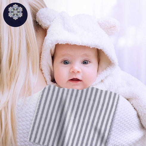8 Pack Super Soft Baby Burp Cloths, Baby Washcloths, Ultra Absorbent Large Newborn Burping Cloth for Boy and Girl, Milk Spit Up Rags, Unisex for B...