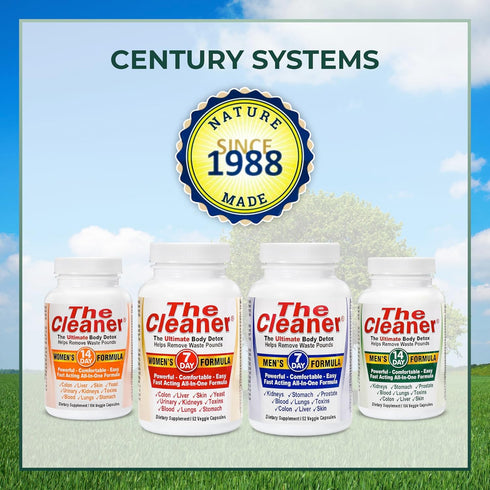 Century Systems The Cleaner Detox, Powerful 14-Day Complete Internal Cleansing Formula for Men, Support Digestive Health, 104 Vegetarian Capsules...