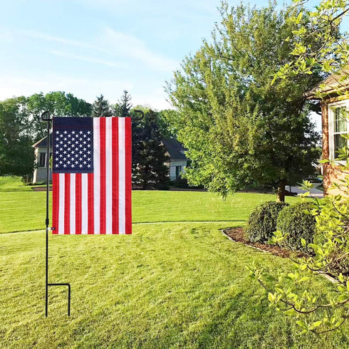 10 Pack Garden Flag Rubber Stoppers and Adjustable Anti-Wind Clips - Flag Stops Accessories Hardware for Garden Flag Poles Stand...