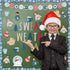 Whaline 85Pcs Winter Bulletin Board Decoration Kit Xmas Tree Snowmen Snowflake Cutouts with Glue Point Christmas Holiday Classroom Bulletin Border...