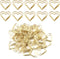 100pcs Mini Gold Heart Paper Clips, Small Cute Love Shaped Paper Clips Stainless Steel Metal Paper Clips Bookmarks for Document Note Sorting Organ...