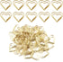100pcs Mini Gold Heart Paper Clips, Small Cute Love Shaped Paper Clips Stainless Steel Metal Paper Clips Bookmarks for Document Note Sorting Organ...