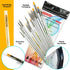 Best Small Miniature Paint Brushes - Detail Paint Brush Set of 14 pcs +1 Free, Tiny Model Paint Brush Set for Face Painting, Fine Detailing - Acry...