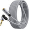 Headphone Extension Cable 25 ft 3.5mm Male to Female Stereo Audio Extension Cable - Double Shielded Braided Long 1/8 TRS aux Cord Extender for Sma...