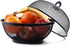 Juvale Black Mesh Fruit Baskets with Lids, Restaurant Kitchen Produce Containers (10 Inch) 2 Pack Fruit Mesh Basket...