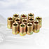 X AUTOHAUX 1 Set Brake Line Fittings Assortment for 3/16" Brake Line Tube with 6 Unions 12 Nuts...