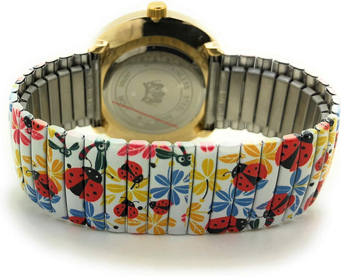 Ladies Novelty Butterfly Bird Owl Ladybug Bee Zoo Theme Elegant Stretch Elastic Band Analog Quartz Fashion Watch Varsales...