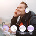 AMORNO Bluetooth Headphones Over Ear, 68 Hours Playtime Wireless Headphones with Mic, Foldable Adjustable Lightweight HiFi Stereo Headset for Cell...