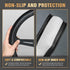K KNODEL Universal Fit Steering Wheel Cover, Microfiber Leather Car Steering Wheel Cover, Anti-Slip Car Wheel Protector, 15 Inch (Black)...