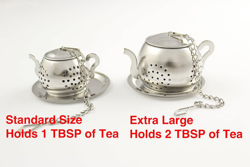 Zoie + Chloe Extra Large Stainless Steel Tea Infuser for Loose Tea - 2 Tbsp Capacity for Stronger Brew...