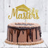 Congrats Masters Cake Topper - Gold Glitter Congrats Grad - Mastered It, College Graduation Party Decorations...