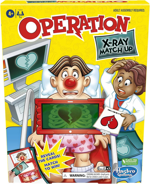 Hasbro Gaming Operation X-Ray Match Up Board Game for 2 or More Players, Matching Game for Kids Ages 4 and Up, with Lights and Sounds...