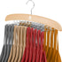 ZEDODIER Tank Top Hangers, Bra Organizer for Closet, 24 Storage Capacity, Non-Slip Hanging Tie Holder Closet Organizer and Storage for Camisoles T...