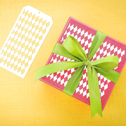 8 Pieces Paint Stencils for Crafts, Reusable Brick Honeycomb Mixed Media Art Texture Stencils for Painting on Card Making Canvas DIY Craft Furnitu...