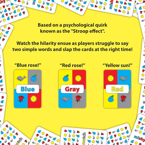 Mishy Match - The Hardest Easy Game Ever - Mensa Award Winning Hilarious Party Game - Card Games for Adults and Families - Brain Games...