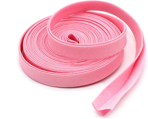 1/2" Wide Double-fold Bias Tape ~ Poly Cotton (5 Yards, Pink)...