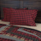 VHC Brands Rustic & Lodge Bedding-Cumberland Red, Cotton, Pillow Case Set, Standard (20 x 30 inches), Chili Pepper...