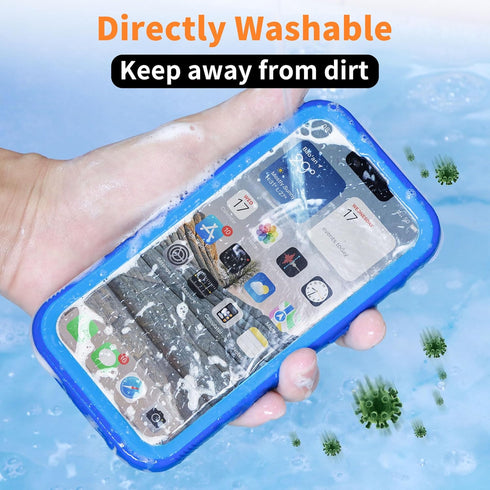 Cozycase Waterproof iPhone SE3/SE2/7/8 Case - Shockproof Full Body Protection with Built-in Screen Protector (Blue)......