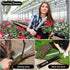 Stainless Steel Garden Knife with 7.8" Blade, Double Side Utility Sod Cutter Lawn Repair Garden Knife with Nylon Sheath (blue)...