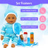 Baby Doll Bottles with Magic Disappearing Milk & Juice Playset, 6pc Pretend Baby Doll Accessories Set 4 Doll Feeding Toy Bottles and 2 Pacifiers, ...