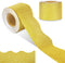 65 Feet Gold Glitter Bulletin Board Borders Gold Scalloped Border Trims Bulletin Shiny Board Border Decorative Self-Adhesive Bulletin Stickers for...