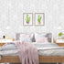 Mecpar Silver Geometric Hexagon Wallpaper 17.71"x 118" White and Silver Contact Paper Striped Wallpaper Peel and Stick Removable Self Adhesive Vin...