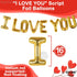 KatchOn I Love You Balloons Set - 18 Inch, Pack of 18 | Foil Red Heart Balloons for Valentine's Day Decorations...