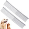 2pcs Dog Grooming Combs for Removing Tangles, Round Teeth Metal Cat Pet Hair Comb, Silver Large Professional Grooming Tool for Long Short Haired D...