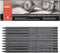 Pacific Arc Woodless Graphite Pencil 6 Pack Set, 12B, 10b, 8B, 6B, 4B, & 2B, for Sketching, Drawing, Coloring and Art...