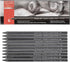 Pacific Arc Woodless Graphite Pencil 6 Pack Set, 12B, 10b, 8B, 6B, 4B, & 2B, for Sketching, Drawing, Coloring and Art...