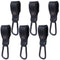 Stroller Hooks for Hanging Bags and Shopping Multipurpose Hooks for Grocery Shopping Bags Premium Vegan Leather Pram Straps (Black 6 Pack)...