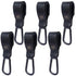 Stroller Hooks for Hanging Bags and Shopping Multipurpose Hooks for Grocery Shopping Bags Premium Vegan Leather Pram Straps (Black 6 Pack)...