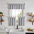 Elrene Home Fashions Tucker Ticking Stripe Window Valance for Kitchen or Bathroom, 60" x 15", 1 Valance, Black...