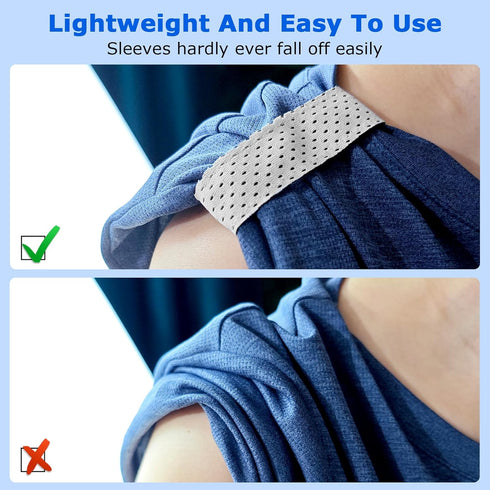 4 PCS softball sleeve ties softball sleeve holders&Jersey Sleeve Bands sleeve straps for shirts with Hook and Loop Fasteners Sleeve Straps (4PCS B...