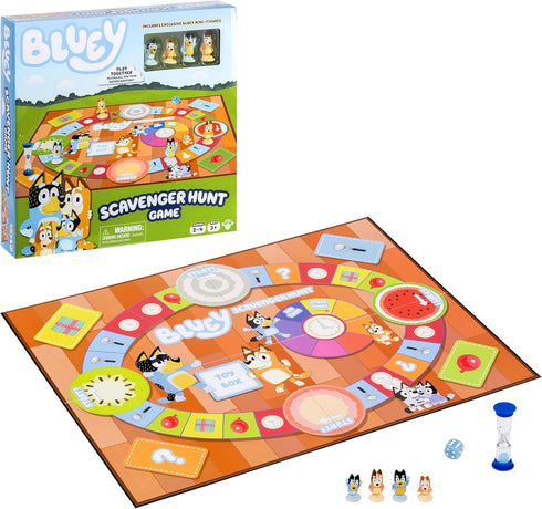 Bluey Scavenger Hunt Game. A Fun Board Game Full of Fun Activities to Perform, Things to Find and Questions to Answer...