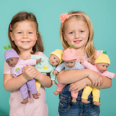ADORA 11" Soft Cuddly Baby Doll with Blue Eyes, Blonde Hair, Bottle, Beanie, Pink/Yellow - Amazon Exclusive...