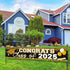 2025 Graduation Decorations Gold Class of 2025 Banner Large Congrats Grad Graduation 2025 Yard Signs for Graduate Party Supplies (Gold)...