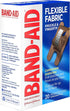 Band-Aid Brand Flexible Fabric Adhesive Bandages for Wound Care and First Aid, Finger and Knuckle, 20 ct (Pack of 6)...