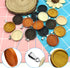 25Pcs Round Wooden Pendant Trays Bezel,5 Colors Blanks Round Wood Cabochon Pendant Trays Bezel Pendant Trays Bezel Pendant Blanks for Crafting DIY...