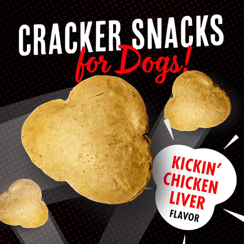 Fromm Pop'etts Kickin' Chicken Liver Cracker Dog Snacks - Premium Dog Treats - Liver Recipe - 6 oz...