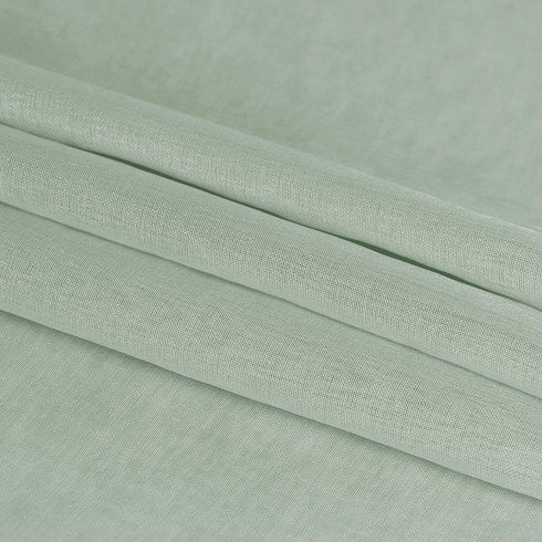 DWCN Bean Green Sheer Curtains Semi Transparent Voile Rod Pocket Curtains for Bedroom and Living Room, 52 x 45 inches Long, Set of 2 Panels...
