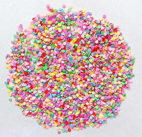 EHOPE Colorful Fake Sprinkles Clay Sprinkles Fake Candy Sugar Sprinkles for Polymer Slices Nail Art Chocolate Cake Phone Case(50g Round-9)...