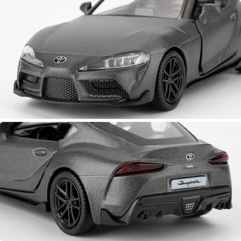 1/36 Toyota Supra Alloy Model Car with Pull Back Function Toy Car for Collecting and Decorating Model Toys, Car Gifts for Boys and Girls (Grey)...